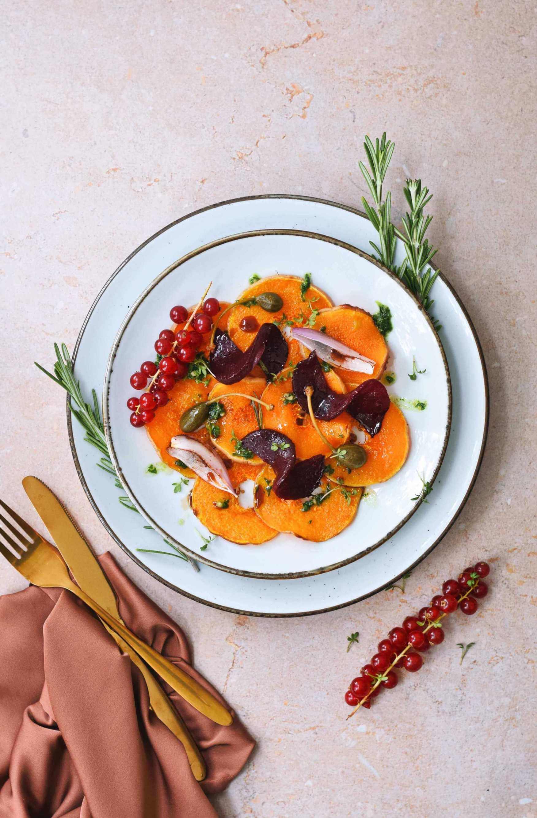 Pompoen carpaccio