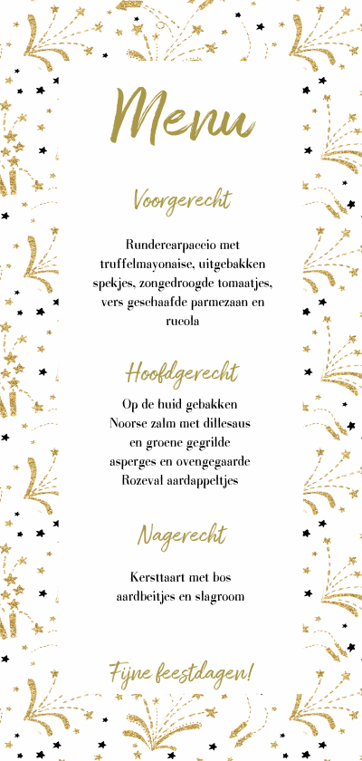 kerst menu